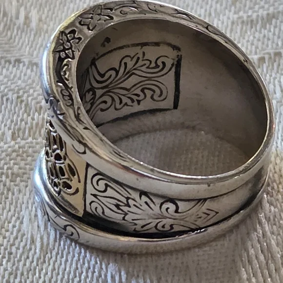 Konstantino Lattice Diamond Ring, SS & 18k, Size 7 - Picture 5 of 13